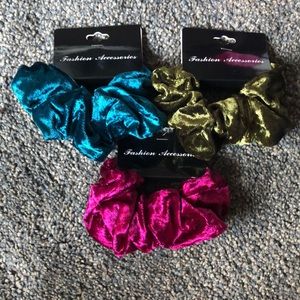 Set of 3 Fashion Accessories Hair Scrunchies New